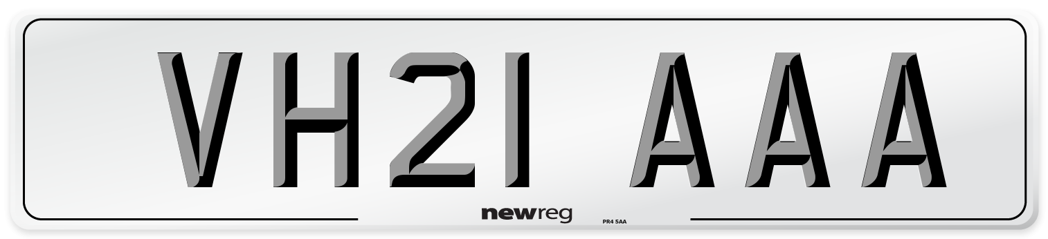 VH21 AAA Number Plate from New Reg